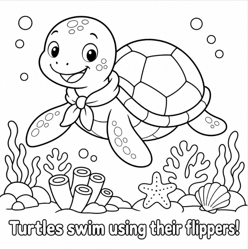 Ocean Pals: Colour and Learn About Sea Friends