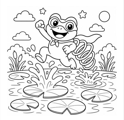 Super Squad Adventures Coloring Book