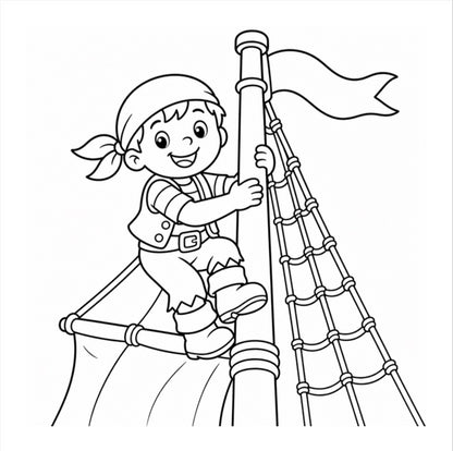 Pirate Explorers Set Sail for Coloring Adventure!
