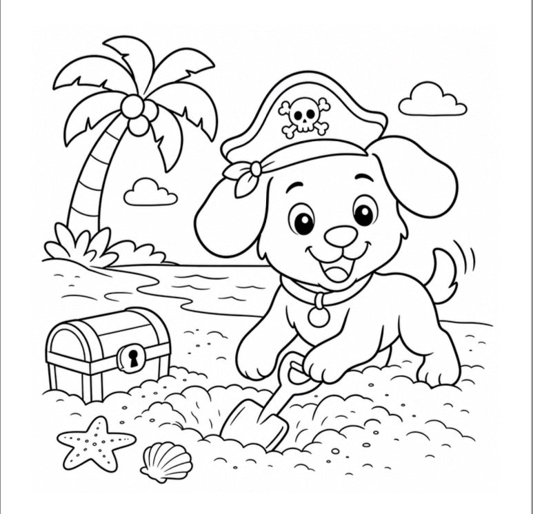 Pirate Explorers Set Sail for Coloring Adventure!
