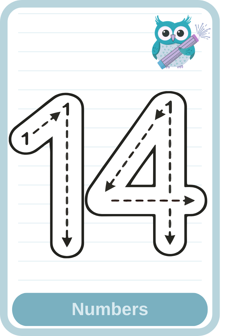 Young Tykes Tracing Flashcards