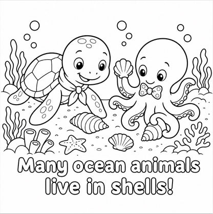 Ocean Pals: Colour and Learn About Sea Friends
