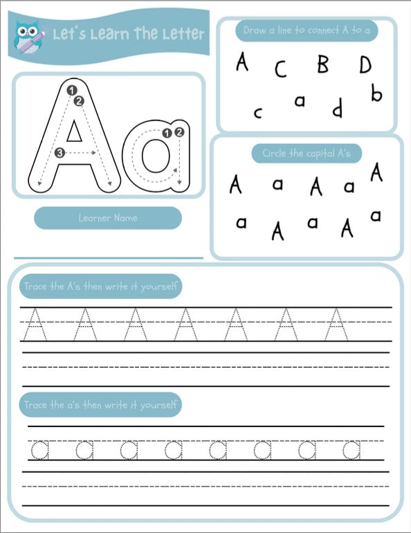Let's Learn The Letters Of The Alphabet