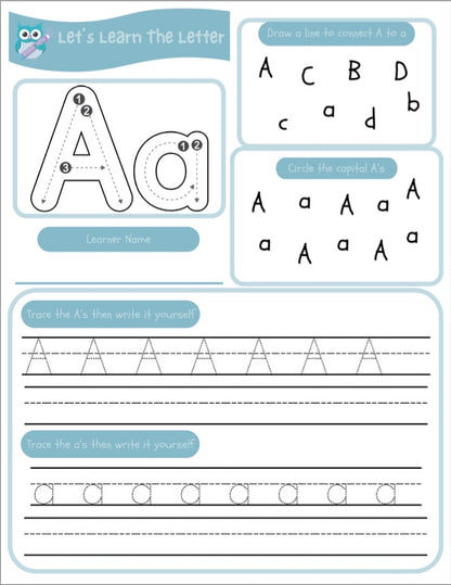 Let's Learn The Letters Of The Alphabet