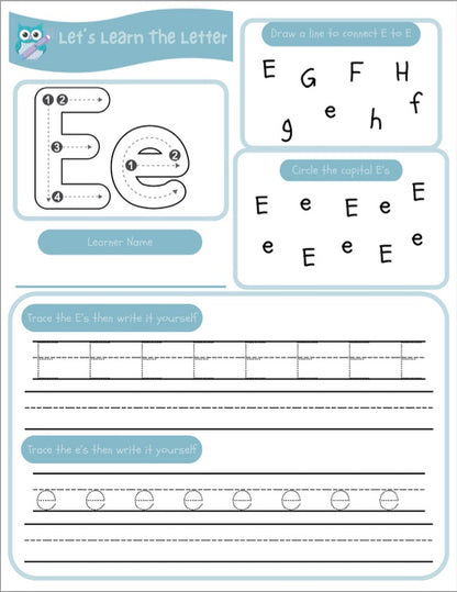 Let's Learn The Letters Of The Alphabet