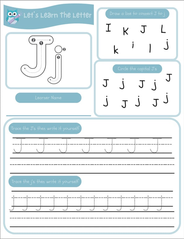 Let's Learn The Letters Of The Alphabet