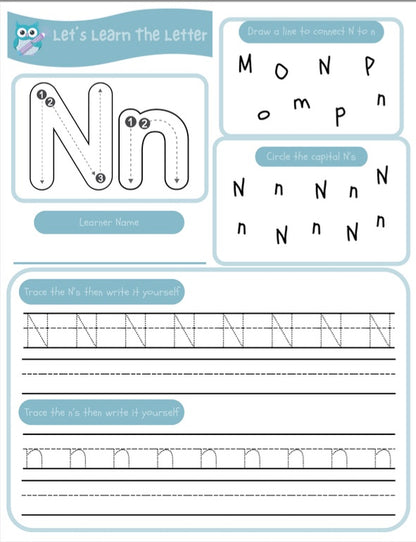 Let's Learn The Letters Of The Alphabet