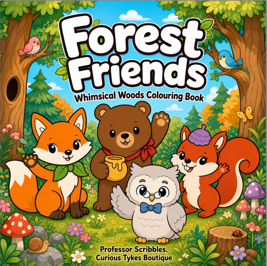 Forest Friends: Whimsical Woods Colouring Book