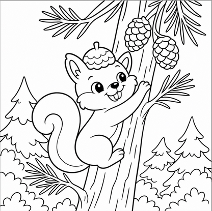 Forest Friends: Whimsical Woods Colouring Book
