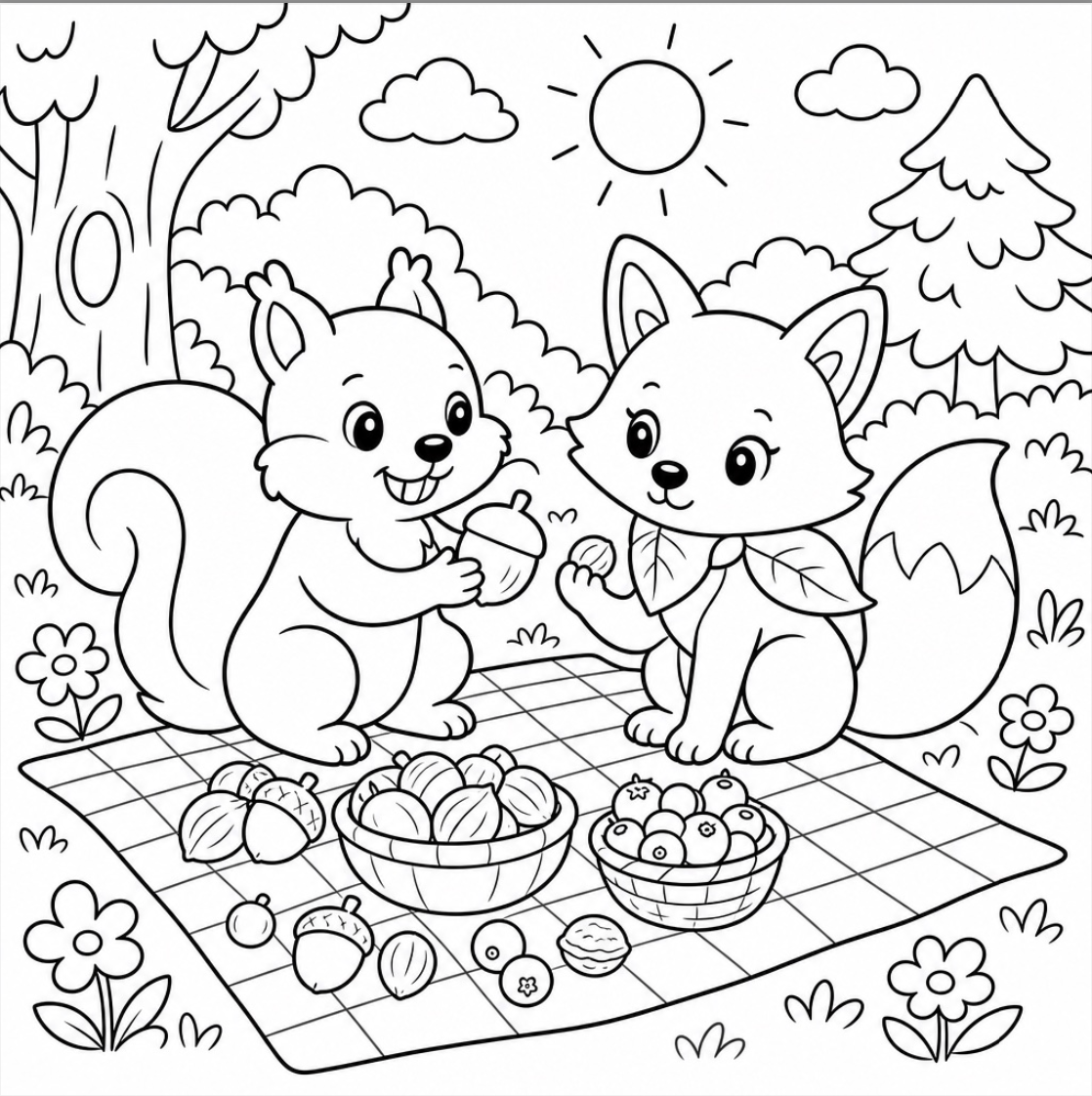 Forest Friends: Whimsical Woods Colouring Book