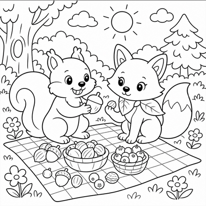 Forest Friends: Whimsical Woods Colouring Book
