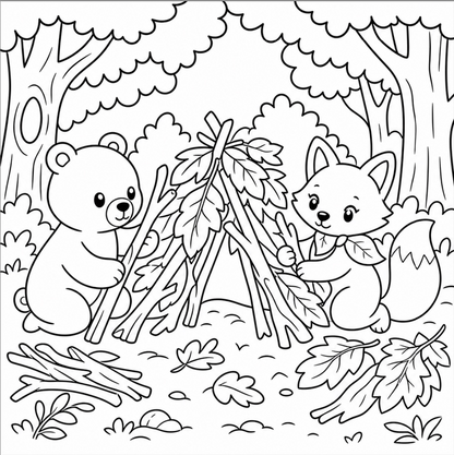 Forest Friends: Whimsical Woods Colouring Book