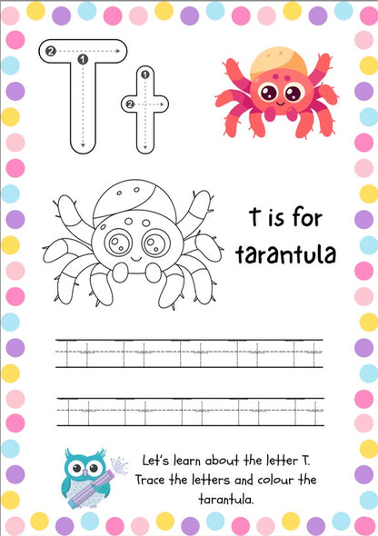 Insect Alphabet Tracing
